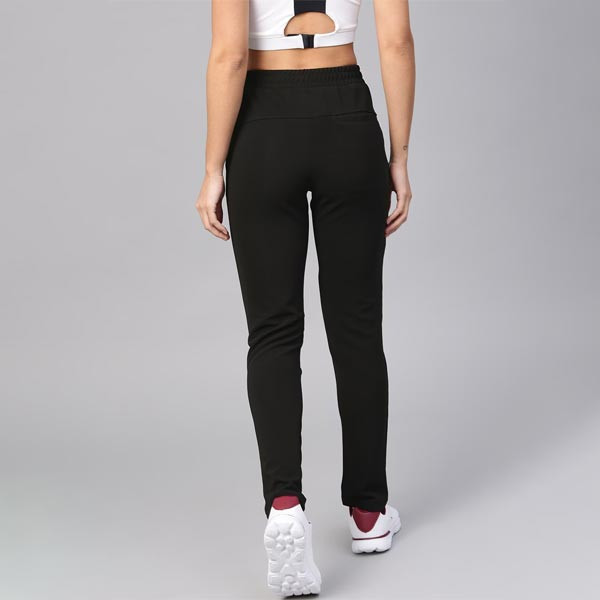 Women Black Active Essential Track Pants