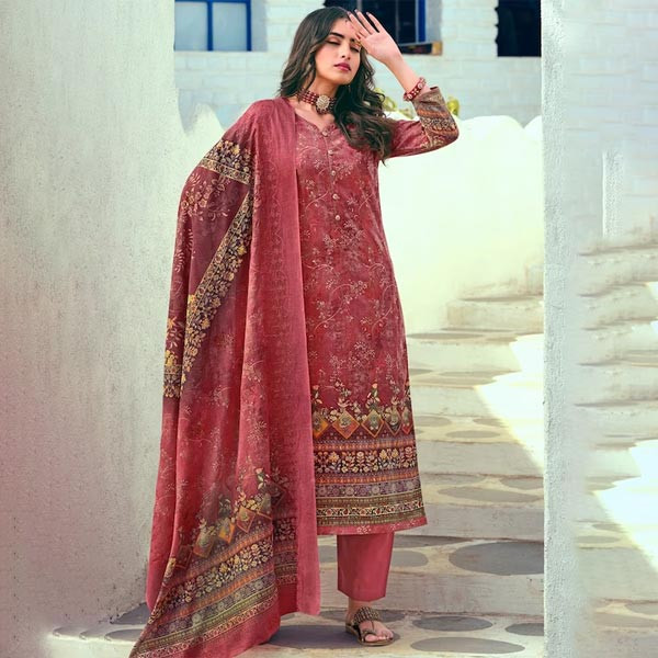 Printed Unstitched Dress Material